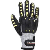 PortWest A722 - Darbe ve Kesilme Dirençli Eldiven - XXL - Siyah - 2XL