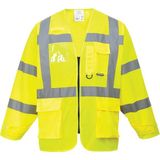 Portwest S475 Uzun Kollu Reflektörlü Mühendis Yeleği - Renkli
