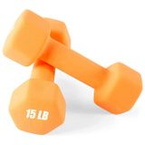 Portzon 10 Renk Seçenekleri 2 Neopren Dambıl Seti, 1-15 Lb, Kaymaz, Anti-roll, Altıgen Şekli ile Uyumlu