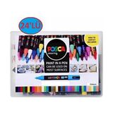 Posca 24'lü Set Marker Pc-1m (0.7mm) Poska PC1M Pc - 1m - Çok Renkli