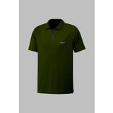 POSEIDON STORM Büyük Beden Erkek Haki Vision Pro Fit Kısa Kol Yaka Polo Yaka Tişört 4XL-10XL