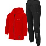 Poseidon Storm Erkek Çocuk Kırmızı Günlük Sporcu Rahat Eşofman Takımı 104CM-176CM Ön Cep Şeritli - 6 - 7 Yaş