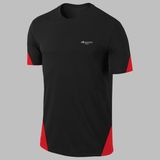 Poseidon Storm Yeni Seri Büyük Beden Erkek Siyah Dri-Fit Kumaş Bisiklet Yaka Kısa Kol Günlük T-Shirt (4xl- 10XL) - 6XL
