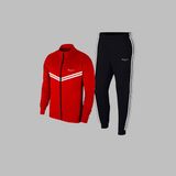 Poseidon Storm Yeni Seri Erkek Su Yeşili Supra Penye Kumaş Rahat Fermuarlı Kapüşonlu Eşofman Alt Üst Set S-3xl - Kırmızı