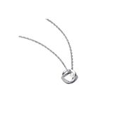 Poseidons Jewellery 925 Ayar Gümüş Doğal Şekilli Pavé Yuvarlak Ve Işlenmiş Tatlı Su Kültür Incisi Minimal Kolye