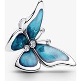 Poseidons Jewellery Büyük Boy Kelebek Temalı Gümüş Charm