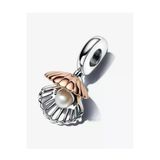 Poseidons Jewellery Deniz Kabuğu Ve Işlenmiş Tatlı Su Kültürlü Inci Sallantılı Charm
