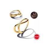 Poseidons Jewellery Gold Renk Gümüş Doğal Şekilli Sonsuzluk Yüzüğü