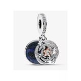 Poseidons Jewellery İki Renkli Kayan Yıldız Çift Sallantılı Charm