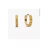 Poseidons Jewellery S925 Ayar Sarı Küçük Halka Küpeler