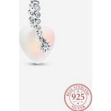 Poseidons Jewellery S925 Kayan Yıldız Ve Kalp Sallantılı Charm