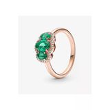 Poseidons Jewellery Üç Taşlı Vintage Yüzük