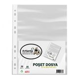Poset Dosya 100 Lu A-4 Seffaf Foy Dosya 1 Paket Artlantis Ofis Okul Kenari Delikli Poset Dosya 1 Paket