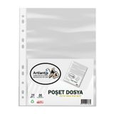 Poşet Dosya 25 Li A-4 Şeffaf Föy Dosya 1 Paket Artlantis Ofis Oku