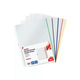 Poset Dosya ( A4) Renkli Kenarli 25'Li Paket - 5 Renk X 5 Adet (90 Micron)