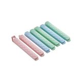 Poşet Klipsi 10 cm – Gıda Poşeti Kapatma Mandalı, 6 Adet Çok Amaçlı Plastik Klips, Mutfak ve Saklama Için (Renkli Set) - 0 Siyah - Option-1