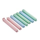 Poşet Klipsi 10 cm – Gıda Poşeti Kapatma Mandalı, 6 Adet Çok Amaçlı Plastik Klips, Mutfak ve Saklama için (Renkli Set)