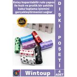 #Poşet Portatif Dayanıklı Hijyenik Sızdırmaz Ekonomik Dörtlü Pratik Tasarım Harika Köpek Kaka Poşeti