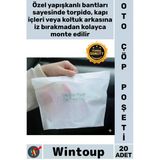 #Poşet Yapışkanlı Sızdırmaz Hijyenik Özel Konforlu Pratik Su Geçirmez Oto Araba Çöp Poşeti 20 Adet