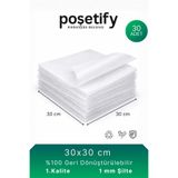 POŞETİFY 30x30Cm Tabaka Şilte | 30 Adet | 1 mm Ambalaj Şiltesi | Bardak Tabak Ürün Koruma Paketleme Şiltesi