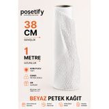 POŞETİFY Beyaz Petek Dolgu Ambalaj Kağıdı 38Cm X 1MT | Hediye Paketleme ve Koruyucu Dolgu Kağıdı Premium