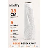 POŞETİFY Beyaz Petek Dolgu Ambalaj Kağıdı 38Cm X 5MT | Hediye Paketleme ve Koruyucu Dolgu Kağıdı Premium
