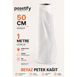 POŞETİFY Beyaz Petek Dolgu Ambalaj Kağıdı 50Cm X 1MT | Hediye Paketleme ve Koruyucu Dolgu Kağıdı Premium