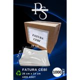 POŞETİSTAN 14x26cm 1000 Adet Fatura Cebi