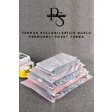 POŞETİSTAN Valiz Ve Dolap Içi Düzenleyici Buzlu Fermuarlı Poşet Torba 10 Adet 22,5 Cm X 15 Cm