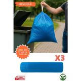 Poshetto Premium Büzgülü Orta Boy Çöp Poşeti 55x60 cm 3x20 Adet Ev Mutfak İş Ofis Avantajlı Ekonomik Paket