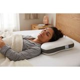 Positive Pillow Premium Hard %100 Visco Boyun Destekli Antibakteriyel Ortopedik Yastık - Beyaz