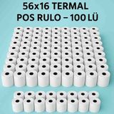 Posset 56*16 Ekonomik Paket 100'LÜ Termal Pos Rulo - 102-Beyaz