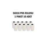 Post 56x16 Termal Pos Rulosu 1 Paket 10 Adet