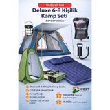 post alley Deluxe 6-8 Kişilik Full Kamp Seti – Her Şey Dahil Konfor