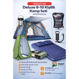 post alley Deluxe 8-10 Kişilik Full Kamp Seti – Her Şey Dahil Konfor