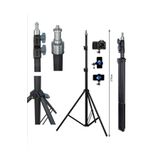 post alley Güçlendirilmiş Profesyonel Alüminyum Döküm Ayak Sağlam Dayanıklı Vidalı Tripod Ayağı Ring Lıgh