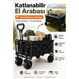 post alley KALIN TEKER 900 D OXFORD KUMAŞ FREN SİSTEMLİ KAMP ARABASI MASALI YEMEK YENİLEBİLİR VAGON