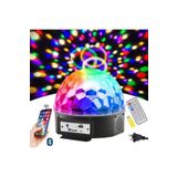 post alley Küre Disko Topu Müzik Çalar Renkli Lazer Işıklı Bluetooth Sese Duyarlı Işıklar Disko Parti Işığı