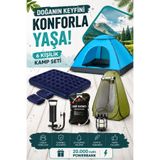 post alley ULTRA 6 Kişilik Manuel Full Kamp Seti – Her Şey Dahil Konfor