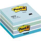 Post-it 2028 B 76x76 mm Gökkuşağı Mavi Tonlarında 450 Yaprak Çizgisiz Yapışkanlı Not Kağıdı