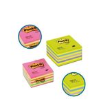 Post-it 2028-NB 76x76 450 Yaprak Gökkuşağı Yeşil Tonları Yapışkanlı Küp Not Kağıdı