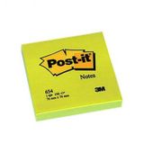 Post-it 654 Not, Sarı, 100 yaprak, 76x76mm
