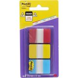 Post-It 686-RYB Sert Seperatör Dosyalama Için Ideal, Sert Polyester Indeks Kırmızı, Sarı, Mavi - Çok Renkli