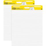 Post-it Süper Yapışkan Şövale Pedi, 25" x 30", Beyaz, Astarlı, 2 Ped/Paket, 30 Yaprak/Ped (561WL VAD 2PK) (561WL-VAD-2PK)