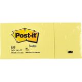 POST-IT YAPIŞKANLI NOT KAĞIDI SARI 38X51MM 653