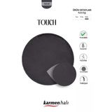 Post Touch Th001d Antrasit Halı Post Peluş Kürk Halı Yuvarlak Daire 160 X 160 Antrasıt