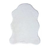 Post Touch Th001w Beyaz Halı Tavşan Tüyü Post Peluş Kürk Halı Yuvarlak Daire 160 X 220 Beyaz