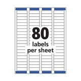 Posta Adresi Etiketleri, Lazer Yazıcılar, 2.000 Etiket, 1/2x1-3/4, Kalıcı Yapıştırıcı, Kolay Soyma, 5 PAKET(5267) - standart