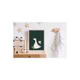 POSTER (ÇERÇEVESİZ) Sevimli Ördek Çocuk ve Bebek Odası Yeşil Tablo sillygoose
