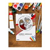 Postermanya Anime Arenası Yetişkin Boyama Kitabı, Anime Mandala Boyama Kitabı, Boyama Defteri, Boyama Sayfaları